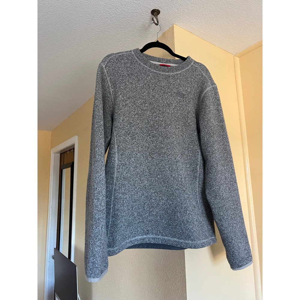 Men's Small Heathered Gray The North Face Pullover Crewneck!